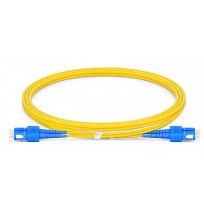 SC UPC to SC UPC Duplex G.652.D Single Mode PVC 2.0mm Fiber Optic Patch Cord for High-Speed Data Transmission
