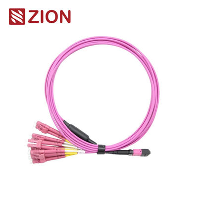 12F OM4 MTP-LC 2.0mm Straight Harness Cable for High-Density Data Center Applications