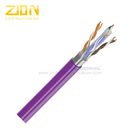 F / UTP Dual Jacket Network Patch Cable CAT 6A BC PE Twisted Pair Installation