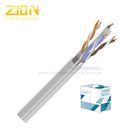 F / UTP Cat6 Cable BC PVC CM Twisted Pair Installation In White Jacket