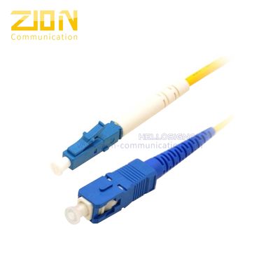 SC to LC Simplex Fiber Jumper Singlemode 9/125 μm with PVC or LSZH Jacket Fiber Optic Patch Cord