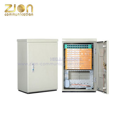 96F Capacity SMC Material Fiber Optic Cross Connect Cabinet with SC FC Connector Type for FTTH