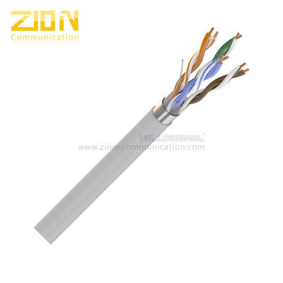 CPR Certified F/UTP CAT5e Shielded Network Cable with Solid Bare Copper Conductor and PVC Jacket