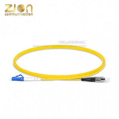 LC UPC to FC UPC Fiber Optic Patch Cord G.652.D Single Mode with PVC Jacket for High-Density Connections