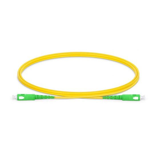 SC APC to SC APC Simplex G.652.D Single Mode PVC 2.0mm Fiber Optic Patch Cord