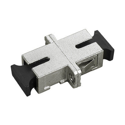 SC SX Fiber Optic Adapter Coupler with ≤ 0.2dB Alternating Loss and Metal or Plastic Frame Ceramic or Metal Sleeve