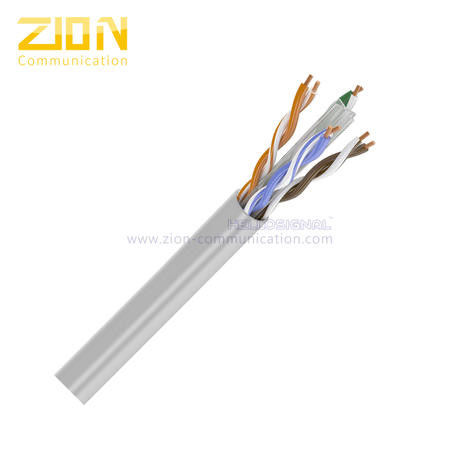 U/UTP CAT6 Ethernet Cable with 23AWG Copper Conductor CPR Certified Indoor PVC Jacket for LAN Networks