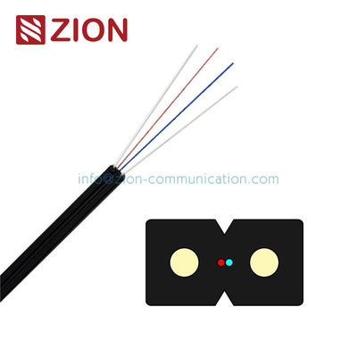 Flach-FTTH-Selbst-Unterstützungs-Monomode- 1 2 4 Kern-Transceiverkabel 2.0x3.0 LSZH