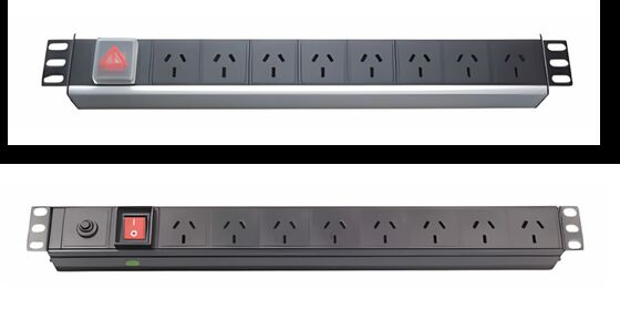 ZION Standard Rack PDU mit 1U Formfaktor, Aluminiumgehäuse und 60 kg Tragfähigkeit für Rechenzentren